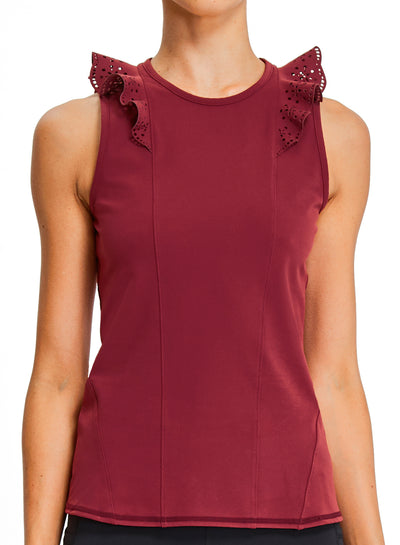 Ruffle Sleeveless Top