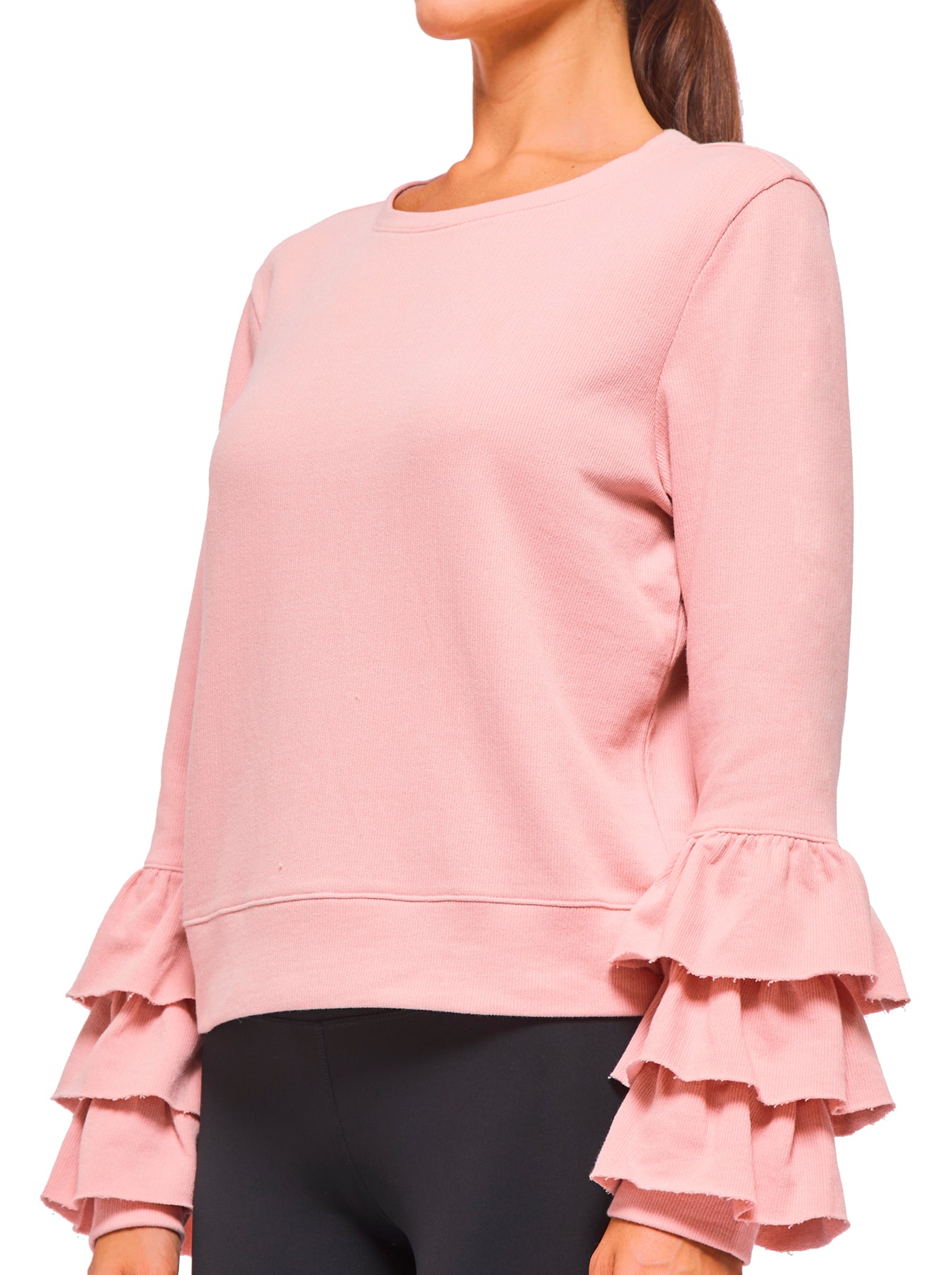 Sweatshirt Ruffles Ruffle Sweatshirt – Urban Savage