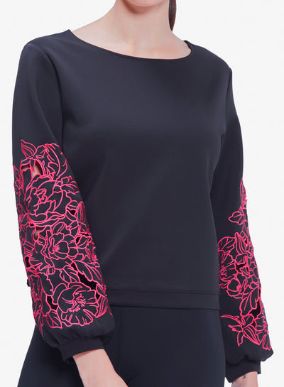 Black/Embroidered/Berry