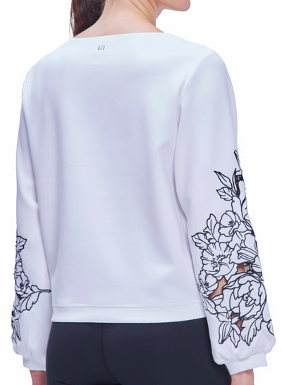 White/Embroidered/Black